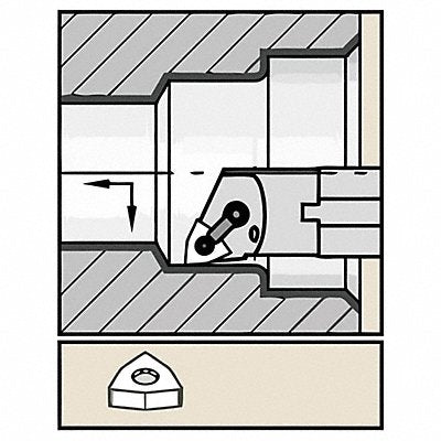 WIDIA A12SSDUCL3 Indexable Boring Bar 0.9800 HSS