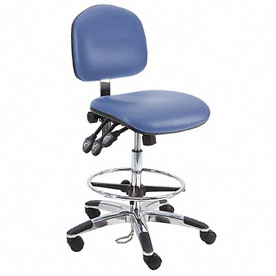 BENCHPRO LATDCRBTLCWWBLUE Ergonomic Chair Vinyl Blue