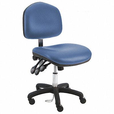 BENCHPRO WNSDCRBTLCWWBLUE Ergonomic Chair Vinyl Blue
