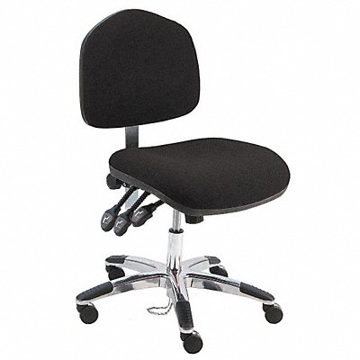 BENCHPRO LASFTLCWWBLACK Task Chair Fabric Black 18-23 Seat Ht