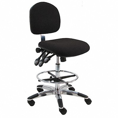 BENCHPRO LATFBTLCWWBLACK Task Chair Fabric Black 21-31 Seat Ht