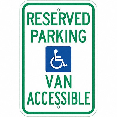 ZING 2680 Reserved Handicap Parking Sign 18 X12