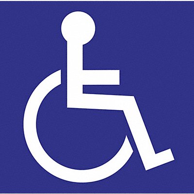 ZING 2712 Handicap Labels 6 in x 6 in PK2