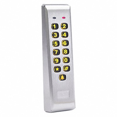 LINEAR 212ILMAL Access Keypad Mullion 1-5/7 in W Silver