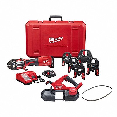 MILWAUKEE 29222228292048300000 Press Tool Kit Band Saw and Blades