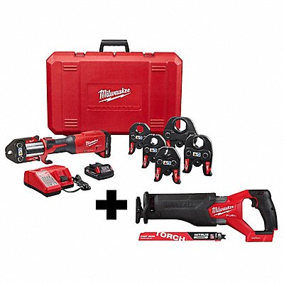MILWAUKEE 29222228222048000000 M18 Press Tool. M18 Saw.9 7TPI TORCH