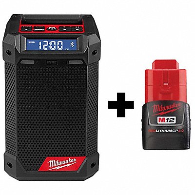 MILWAUKEE 29512048112420 M12 Radio + Charger w M12 CP2.0 Battery