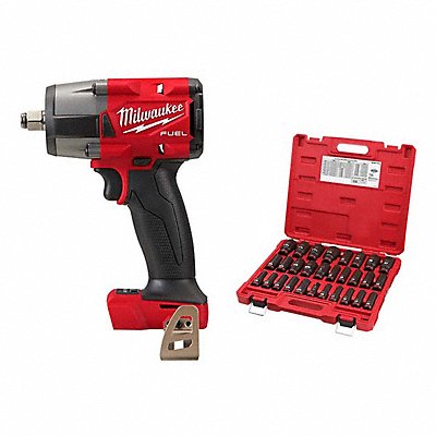 MILWAUKEE 29622049667016 M18 Impact Wrench + 29PC Socket Set