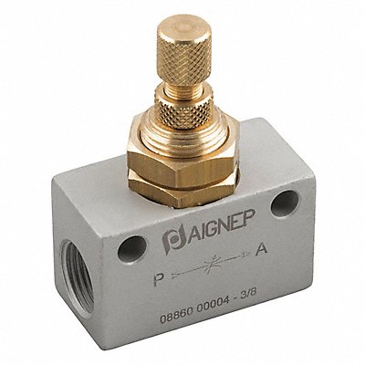 AIGNEP 886018 In-Line Needle Valve 1/8 Female BSPP