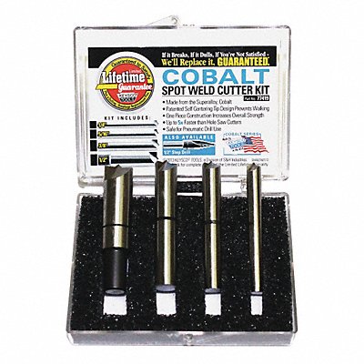 KEYSCO TOOLS 77419 S H IND Cobalt 4pc Spot Weld Cutter Set