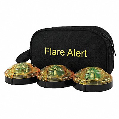 FLAREALERT B3YBP2 H5602 LED Road Flare Kit 1 Watt Yellow