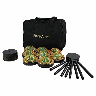 FLAREALERT B8YBP2FULL H5595 LED Road Flare Kit 1 Watt Yellow