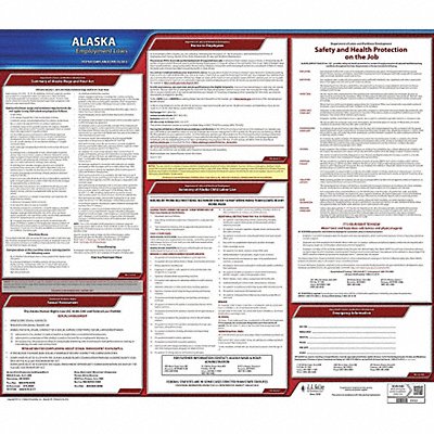JJ KELLER 100AK Labor Law Poster State Labor Law AK