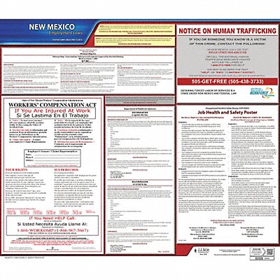 JJ KELLER 100NM Labor Law Poster State Labor Law NM