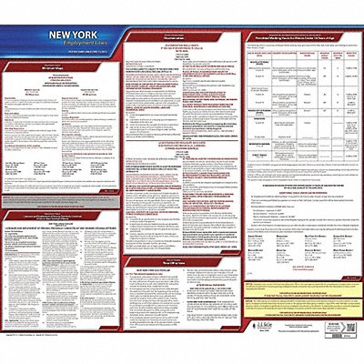 JJ KELLER 100NY Labor Law Poster State Labor Law NY