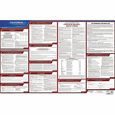 JJ KELLER 200CA Labor Law Poster State Labor Law CA
