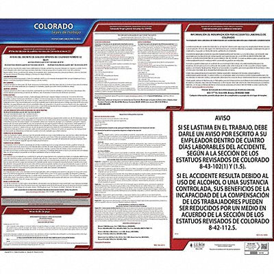 JJ KELLER 200CO Labor Law Poster State Labor Law CO