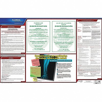 JJ KELLER 200FL Labor Law Poster State Labor Law FL