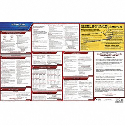 JJ KELLER 200MD Labor Law Poster State Labor Law MD