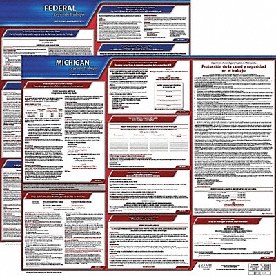 JJ KELLER 200MN1 Labor Law Poster Fed/STA MN SP 20inH 1yr
