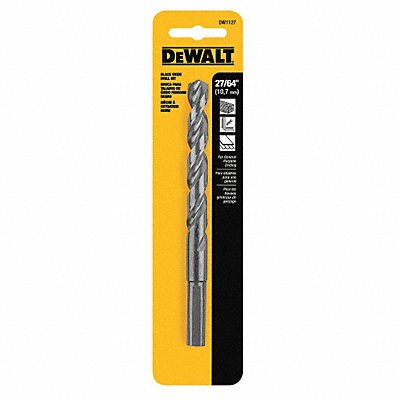 DEWALT DW1127 Jobber Drill 27/64 HSS