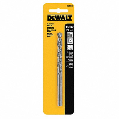 DEWALT DW1119 Jobber Drill 19/64 HSS