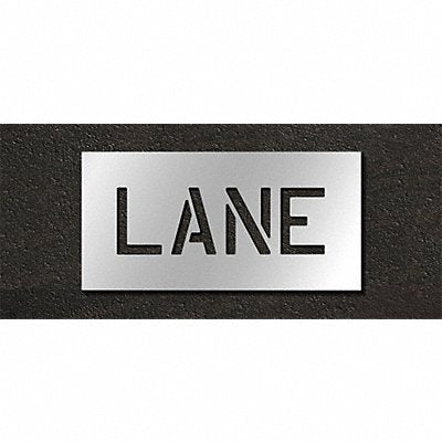 RAE STL11670602 Pavement Stencil Lane 6 in