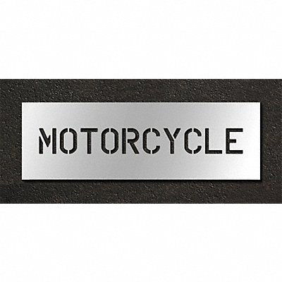 RAE STL11670616 Pavement Stencil Motorcycle 6 in