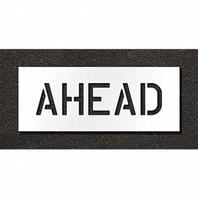 RAE STL11670628 Pavement Stencil Ahead 6 in