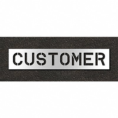 RAE STL11671014 Pavement Stencil Customer 10 in