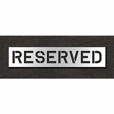 RAE STL11671033 Pavement Stencil Reserved 10 in