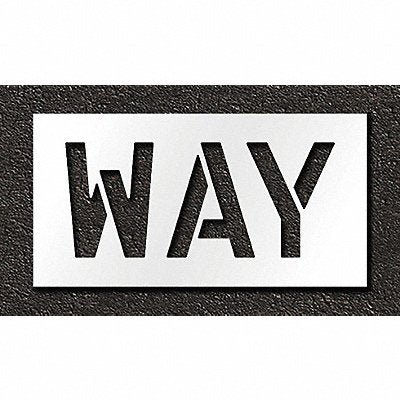 RAE STL11671210 Pavement Stencil Way 12 in