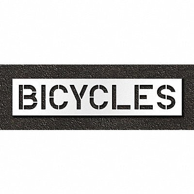 RAE STL11671218 Pavement Stencil Bicycles 12 in