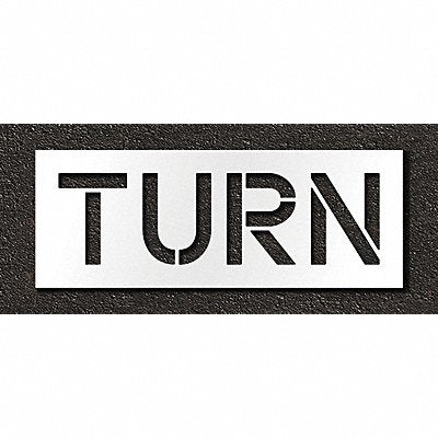 RAE STL11671219 Pavement Stencil Turn 12 in