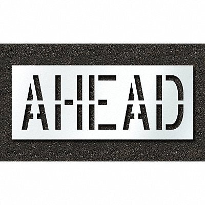 RAE STL11671828 Pavement Stencil Ahead 18 in