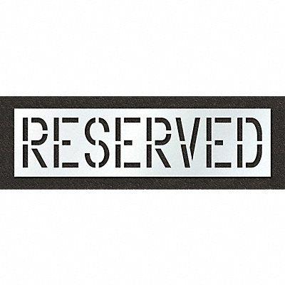 RAE STL11671833 Pavement Stencil Reserved 18 in