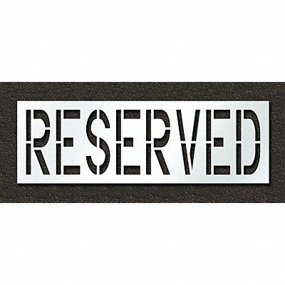 RAE STL11672433 Pavement Stencil Reserved 24 in