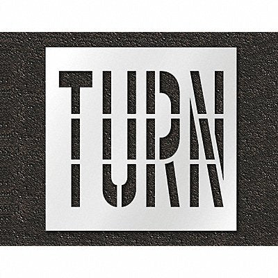 RAE STL11673619 Pavement Stencil Turn 36 in