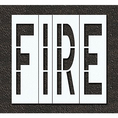 RAE STL11674801 Pavement Stencil Fire 48 in