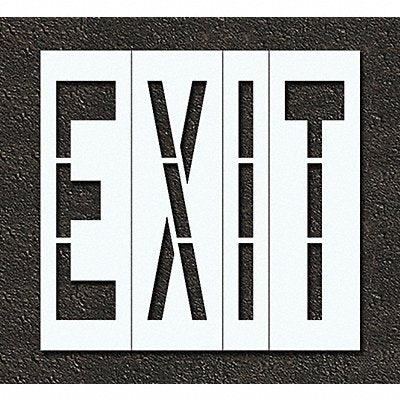RAE STL11674805 Pavement Stencil Exit 48 in