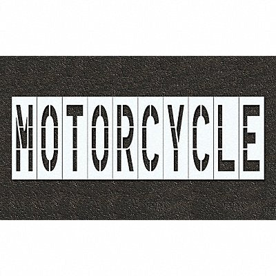 RAE STL11674816 Pavement Stencil Motorcycle 48 in