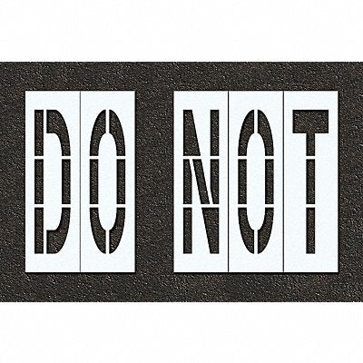 RAE STL11674835 Pavement Stencil Do Not 48 in