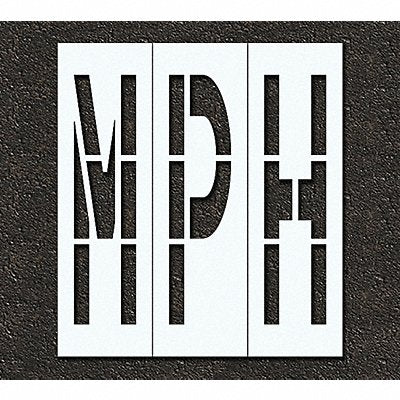 RAE STL11674837 Pavement Stencil Mph 48 in