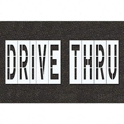 RAE STL11674836 Pavement Stencil Drive Thru 48 in
