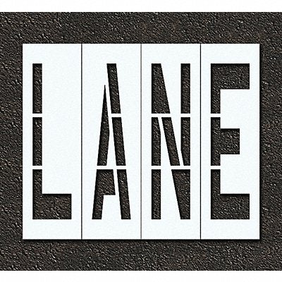RAE STL11679602 Pavement Stencil Lane 96 in