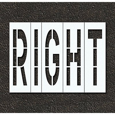 RAE STL11679621 Pavement Stencil Right 96 in