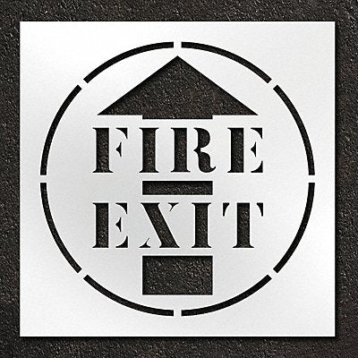 RAE STL11614806 Stencil Fire Exit 42 in