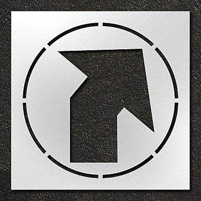 RAE STL11614807 Stencil Angled Arrow 42 in