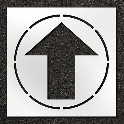 RAE STL11614808 Stencil Straight Arrow 42 in