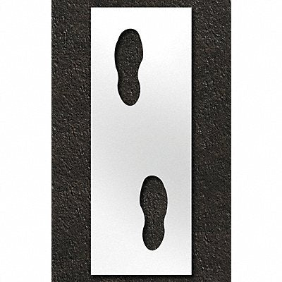 RAE STL11614814 Stencil Foot Steps 10 in